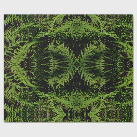 Forest Floor Ferns Geschenkpapier (Flach)