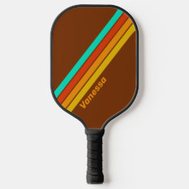 Forest Floor Fog Streifen mit Namen Pickleball Schläger