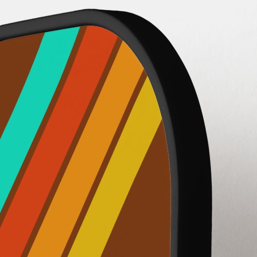 Forest Floor Fog Streifen mit Namen Pickleball Schläger (Linke Seite)