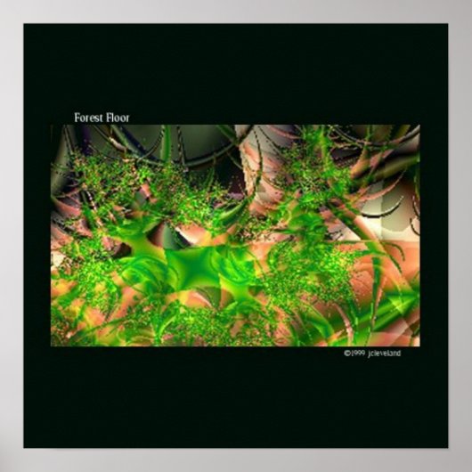 Forest Floor Fraktal Art Design Poster Art (Vorne)