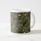Forest Floor Rustic Woodland Pattern Jumbo-Tasse (Vorderseite Rechts)