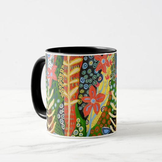 Forest Flora Vibes Tasse (Vorderseite Links)