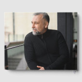 Forest Floral Lake In Loving Memory Funeral Photo Gästebuch (Rückseite)