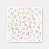 Forest Floral Tropical Botanic Birthday Party Serviette (Vorderseite)