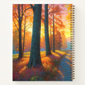 Forest Flowers and Fall Colorful Art Notizblock (Rückseite)