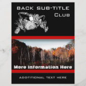 Forest Flyer oder Bird Event Business Flyer (Hinten)