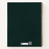 Forest Focus Geometric Outline Notizblock (Rückseite)