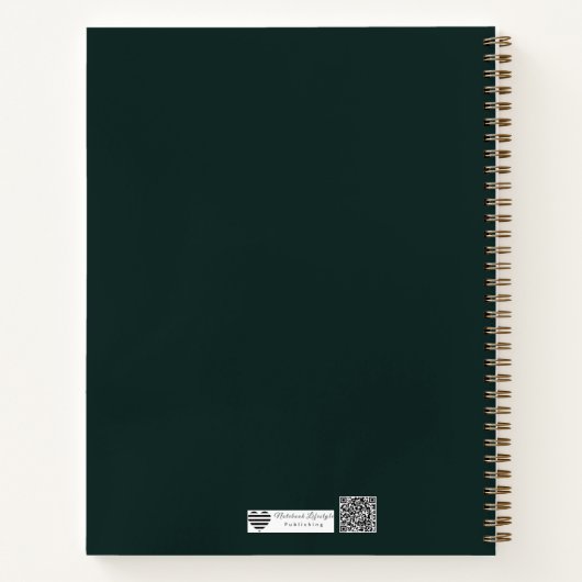 Forest Focus Geometric Outline Notizblock (Rückseite)