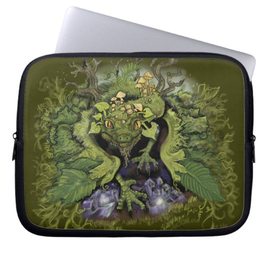 Forest Foliage Dragon~Laptop-Gehäuse Laptopschutzhülle (Vorderseite)
