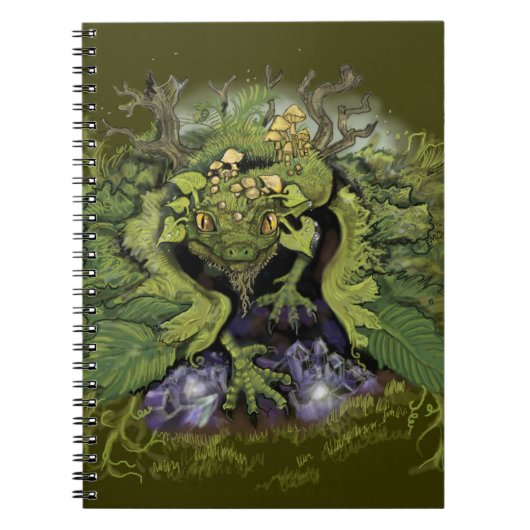 Forest Foliage Dragon~notebook Notizblock (Vorderseite)