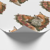 Forest Fox bestickt. Füchse sind der Beweis für di Geschenkpapier (Ecke)