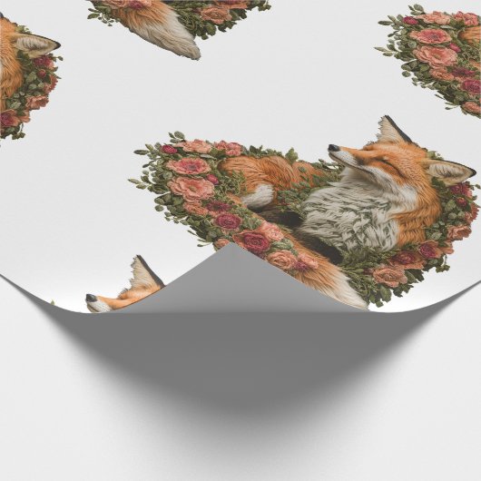 Forest Fox bestickt. Füchse sind der Beweis für di Geschenkpapier (Ecke)
