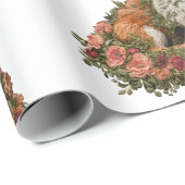 Forest Fox bestickt. Füchse sind der Beweis für di Geschenkpapier (Rolleneckpunkt)