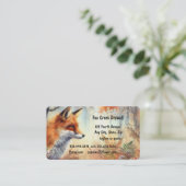 Forest Fox Creek Drywall Custom Business Card Visitenkarte (Stehend Vorderseite)