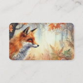 Forest Fox Creek Drywall Custom Business Card Visitenkarte (Rückseite)