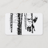 Forest Fox Creek Drywall Custom Business Card Visitenkarte (Rückseite)