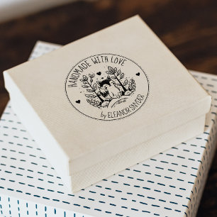 Forest Fox, handgefertigt mit Liebe, Gummistempel