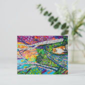 Forest Fox Postkarte (Stehend Vorderseite)