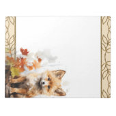 Forest Fox Woodland Animals Nature Themed Notepad Notizblock (Vorderseite)