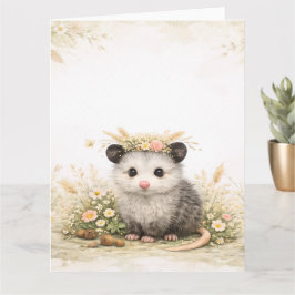 Forest friend woodland opossum  karte