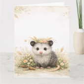 Forest friend woodland opossum  karte (Vorderseite)