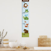 Forest Friends Animals Growth Chart Behalten auf 8 Poster (Küche)