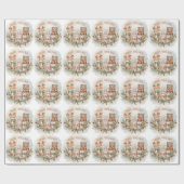 Forest Friends Cozy Christmas Wrap Geschenkpapier (Flach)