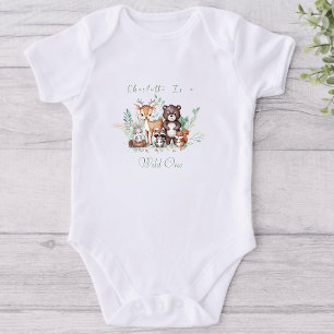 Forest Friends erster Geburtstag Baby Strampler