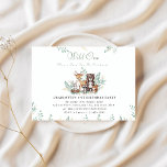 Forest Friends erster Geburtstag Einladung<br><div class="desc">Feiern Sie Ihren kleinen Meilenstein mit dieser bezaubernden Einladung von Waldtieren zum ersten Geburtstag! Dieses naturlich inspirierte Design mit seinen bezaubernden Waldkreaturen wie Hasen,  Hirsche,  Eichhörnchen,  Bären und Schlägern eignet sich perfekt für ein gemütliches und niedliches Party zum Thema Wälder.</div>