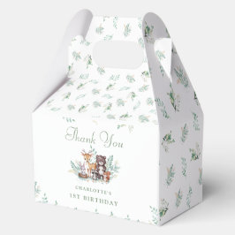 Forest Friends erster Geburtstag Gefallen Box Geschenkschachtel