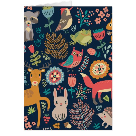 Forest Friends Grußkarte (Vorne)