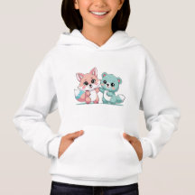 Forest Friends High Five - Kawaii Fox & Bear T-Shi