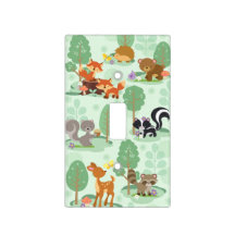 Forest Friends Light Switch Cover