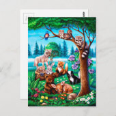 Forest Friends Postkarte (Vorne/Hinten)