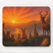 Forest Friends Sunrise Mouse Pad Mousepad (Vorne)