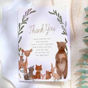 Forest Friends Woodland Babydusche Danke