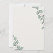 Forest Friends & Woodland Greenerie Kinderdusche Save The Date (Rückseite)