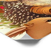 Forest Friends Woodland Kinderzimmer Art Poster (Ecke)