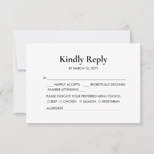 Forest Fun Wedding RSVP Card Einladung (Vorderseite)