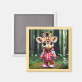 "Forest Fun with Gerald" Magnet (Vorderseite/Rückseite)