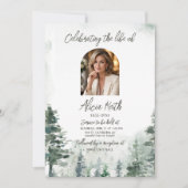 Forest Funeral Invitation Einladung (Vorderseite)