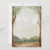 Forest Garden Baby Dusche Editable Einladung (Rückseite)