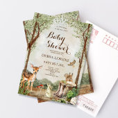 Forest Garden Baby Dusche Editable Einladung