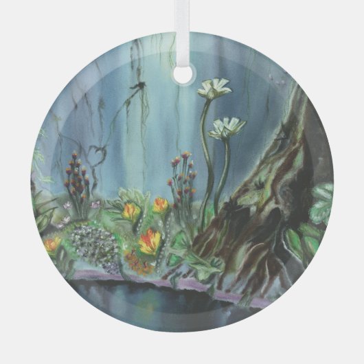 Forest Garden Ornament Aus Glas (Vorderseite)
