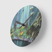 Forest Garden Runde Wanduhr (Winkel)