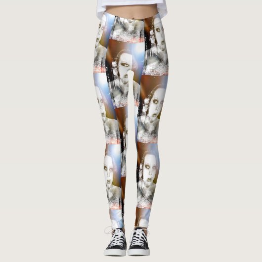 Forest Ghost Self Portrait Leggings (Vorderseite)