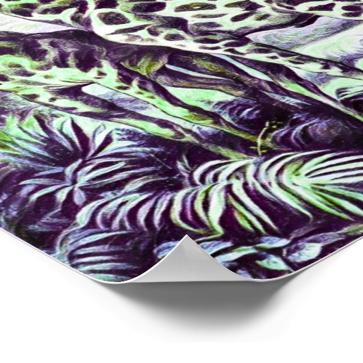 Forest Giraffe Poster (Ecke)