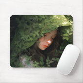 Forest Girl Anime Mousepad (Mit Mouse)
