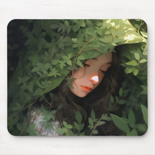 Forest Girl Anime Mousepad (Vorne)