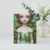 Forest Girl Postkarte (Stehend Vorderseite)